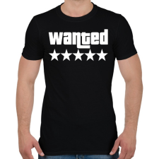 PRINTFASHION WANTED ★★★★★ (GTA) - Férfi póló - Fekete férfi póló