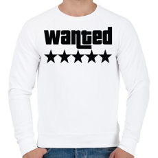PRINTFASHION WANTED ★★★★★ (GTA) - Férfi pulóver - Fehér