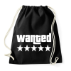 PRINTFASHION WANTED ★★★★★ (GTA) - Sportzsák, Tornazsák - Fekete