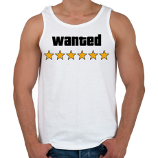 PRINTFASHION Wanted Level 6 - Férfi atléta - Fehér