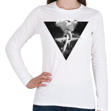 PRINTFASHION War godess - Női hosszú ujjú póló - Fehér női póló