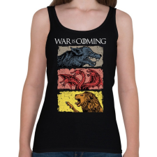 PRINTFASHION War is Coming - Női atléta - Fekete női trikó