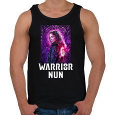 PRINTFASHION Warrior Nun - Férfi atléta - Fekete