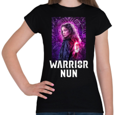 PRINTFASHION Warrior Nun - Női póló - Fekete női póló