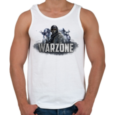 PRINTFASHION Warzone - Férfi atléta - Fehér