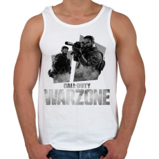 PRINTFASHION Warzone - Férfi atléta - Fehér