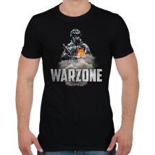 PRINTFASHION Warzone - Férfi póló - Fekete férfi póló