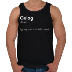 PRINTFASHION Warzone Gulag - Férfi atléta - Fekete