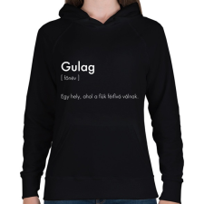 PRINTFASHION Warzone Gulag - Női kapucnis pulóver - Fekete női pulóver, kardigán