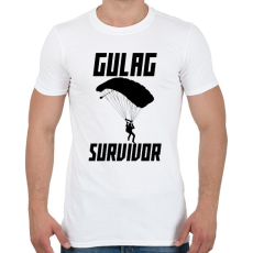 PRINTFASHION Warzone: Gulag Survivor - Férfi póló - Fehér