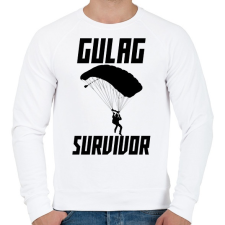 PRINTFASHION Warzone: Gulag Survivor - Férfi pulóver - Fehér férfi pulóver, kardigán