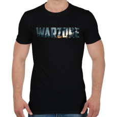 PRINTFASHION Warzone Logo - Férfi póló - Fekete