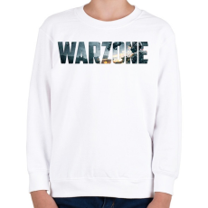 PRINTFASHION Warzone Logo - Gyerek pulóver - Fehér