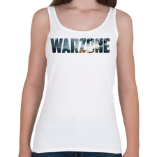 PRINTFASHION Warzone Logo - Női atléta - Fehér női trikó