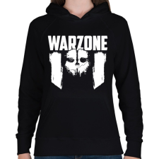 PRINTFASHION Warzone - Női kapucnis pulóver - Fekete női pulóver, kardigán