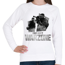 PRINTFASHION Warzone - Női pulóver - Fehér női pulóver, kardigán