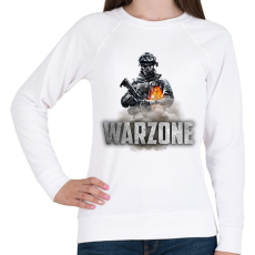 PRINTFASHION Warzone - Női pulóver - Fehér