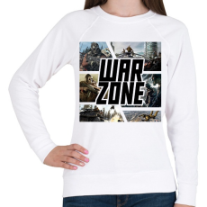 PRINTFASHION Warzone - Női pulóver - Fehér