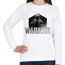 PRINTFASHION Warzone - Női pulóver - Fehér női pulóver, kardigán