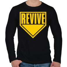 PRINTFASHION Warzone Revive - Férfi hosszú ujjú póló - Fekete
