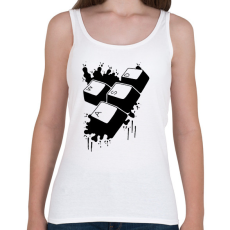 PRINTFASHION WASD - Női atléta - Fehér