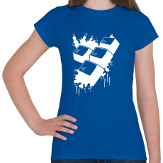 PRINTFASHION wasd - Női póló - Királykék