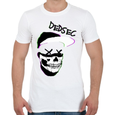 PRINTFASHION Watch Dogs: DEDSEC - Férfi póló - Fehér férfi póló
