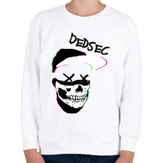 PRINTFASHION Watch Dogs: DEDSEC - Gyerek pulóver - Fehér