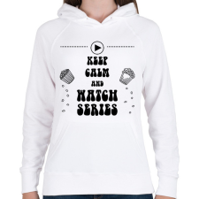 PRINTFASHION Watch series - Női kapucnis pulóver - Fehér női pulóver, kardigán