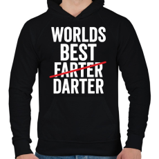 PRINTFASHION WB Darter - Férfi kapucnis pulóver - Fekete