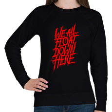 PRINTFASHION We all Float down here - Női pulóver - Fekete