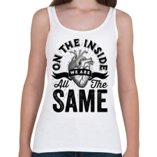PRINTFASHION We are all the same - Női atléta - Fehér női trikó