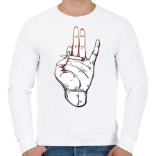 PRINTFASHION We*dEveryD4Y - Férfi pulóver - Fehér férfi pulóver, kardigán