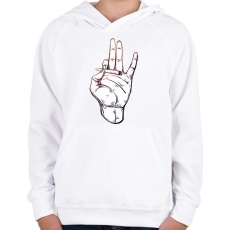 PRINTFASHION We*dEveryD4Y - Gyerek kapucnis pulóver - Fehér