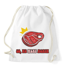 PRINTFASHION We meat again - Sportzsák, Tornazsák - Fehér tornazsák