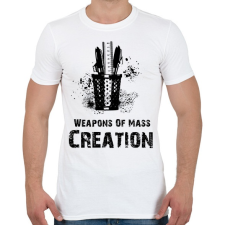 PRINTFASHION Weapons Of Mass Creation - Férfi póló - Fehér férfi póló
