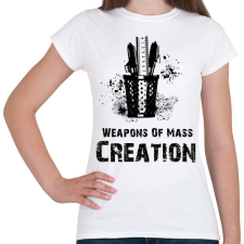 PRINTFASHION Weapons Of Mass Creation - Női póló - Fehér női póló