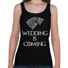 PRINTFASHION Wedding is Coming - Női atléta - Fekete női trikó