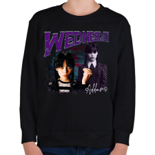 PRINTFASHION Wednesday Addams - Gyerek pulóver - Fekete gyerek pulóver, kardigán