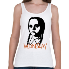 PRINTFASHION Wednesday Addams - Női atléta - Fehér női trikó