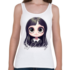PRINTFASHION Wednesday Addams - Női atléta - Fehér női trikó