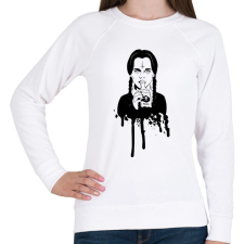 PRINTFASHION Wednesday Addams - Női pulóver - Fehér női pulóver, kardigán