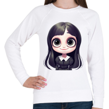 PRINTFASHION Wednesday Addams - Női pulóver - Fehér női pulóver, kardigán
