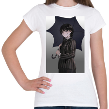 PRINTFASHION Wednesday anime  - Női póló - Fehér női póló