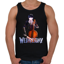 PRINTFASHION Wednesday art 12 - Férfi atléta - Fekete atléta, trikó