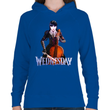 PRINTFASHION Wednesday art 12 - Női kapucnis pulóver - Királykék női pulóver, kardigán