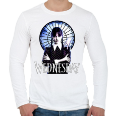PRINTFASHION Wednesday art 2 - Férfi hosszú ujjú póló - Fehér