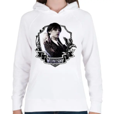 PRINTFASHION Wednesday art 5 - Női kapucnis pulóver - Fehér