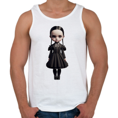 PRINTFASHION Wednesday - Gót stílusú illusztráció - Férfi atléta - Fehér
