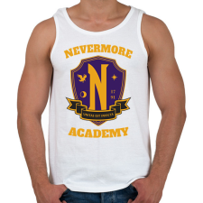 PRINTFASHION Wednesday Nevermore logo - Férfi atléta - Fehér atléta, trikó